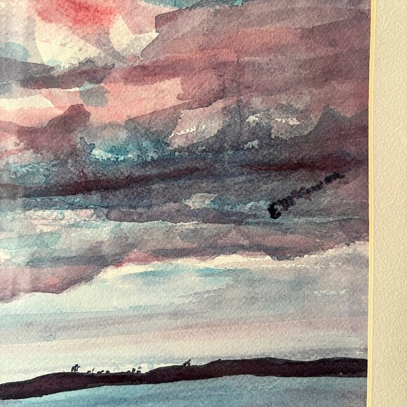 Original Eileen McGowan Watercolor Landscape Painting Signed Framed - Picture 2 of 7